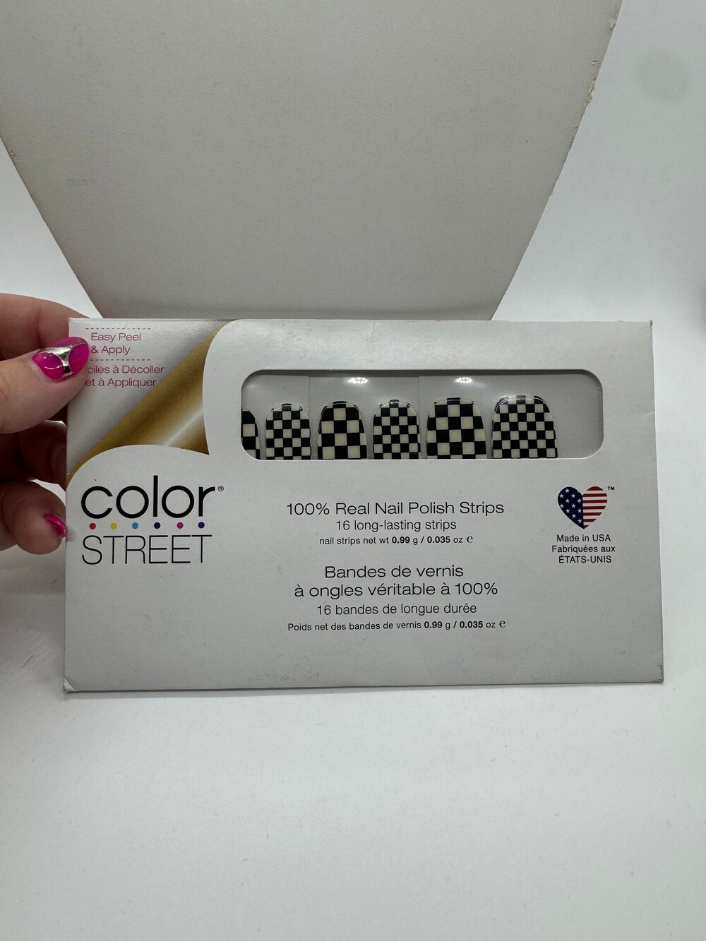 Color Street Nail Polish Strips Check Yourself 16 Strips Made in USA